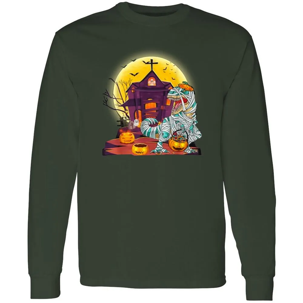 Long Sleeve T-Shirt - 6HC4EKHY - Forest Green - 4
