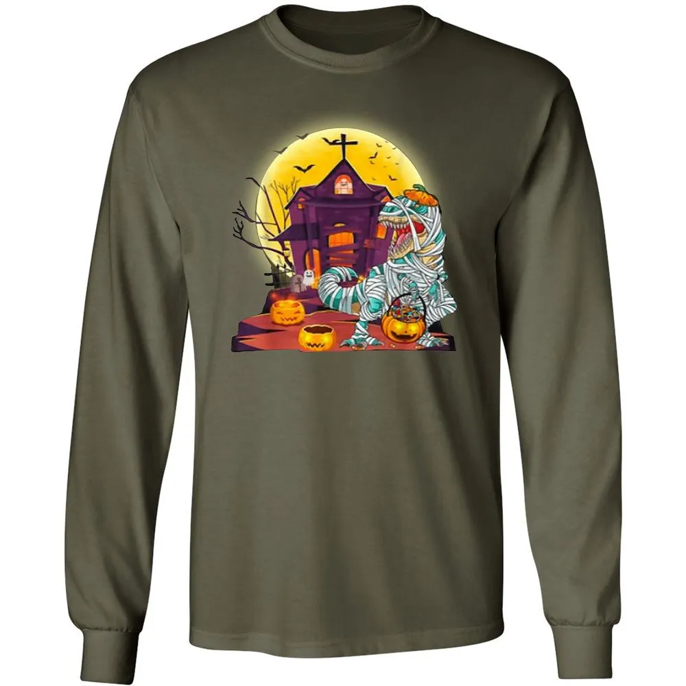 Long Sleeve T-Shirt - 6HC4EKHY - Military Green - 16