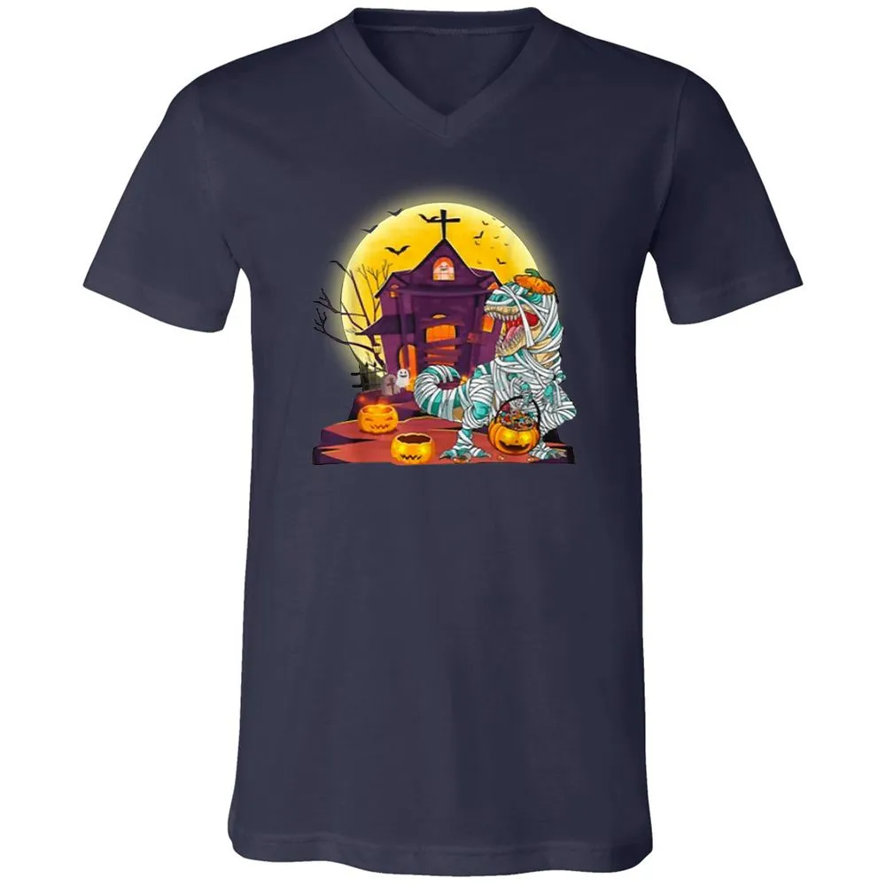 Unisex V-Neck T-Shirt - NPT1J34M - Navy - 2