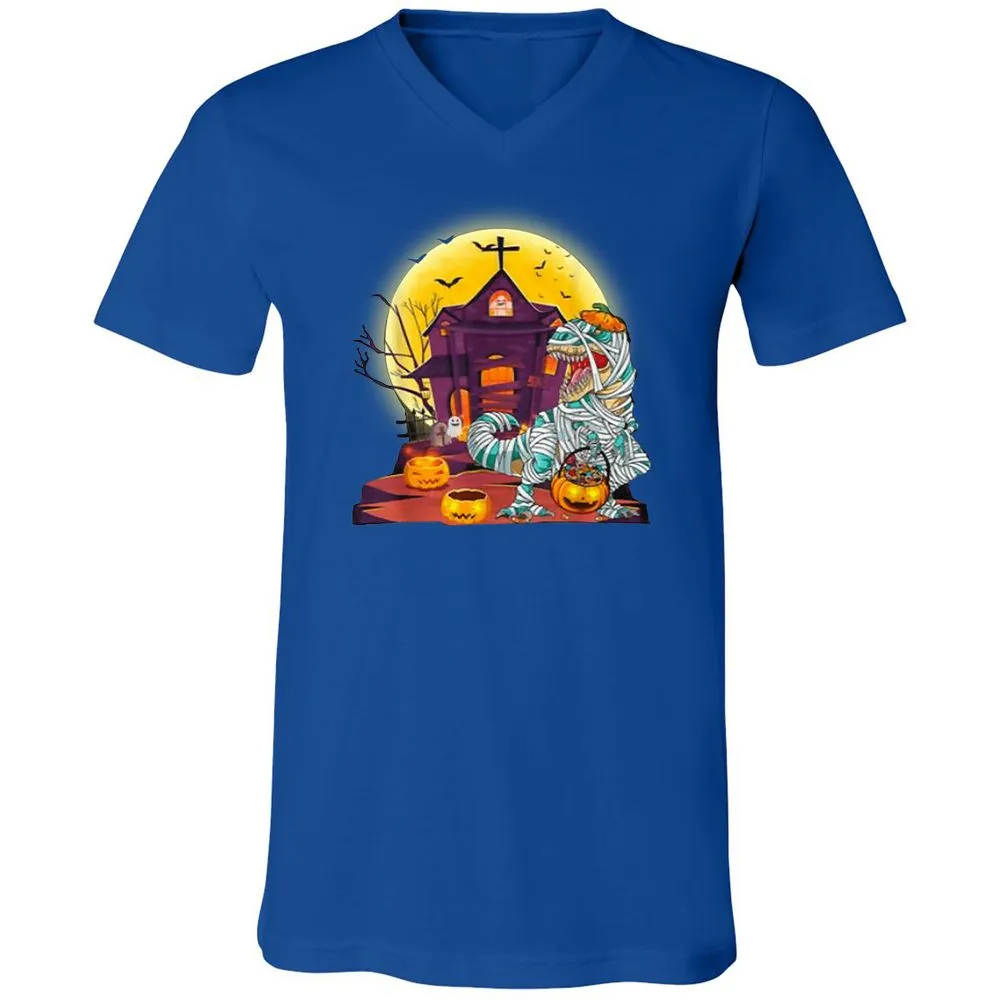 Unisex V-Neck T-Shirt - NPT1J34M - True Royal - 4