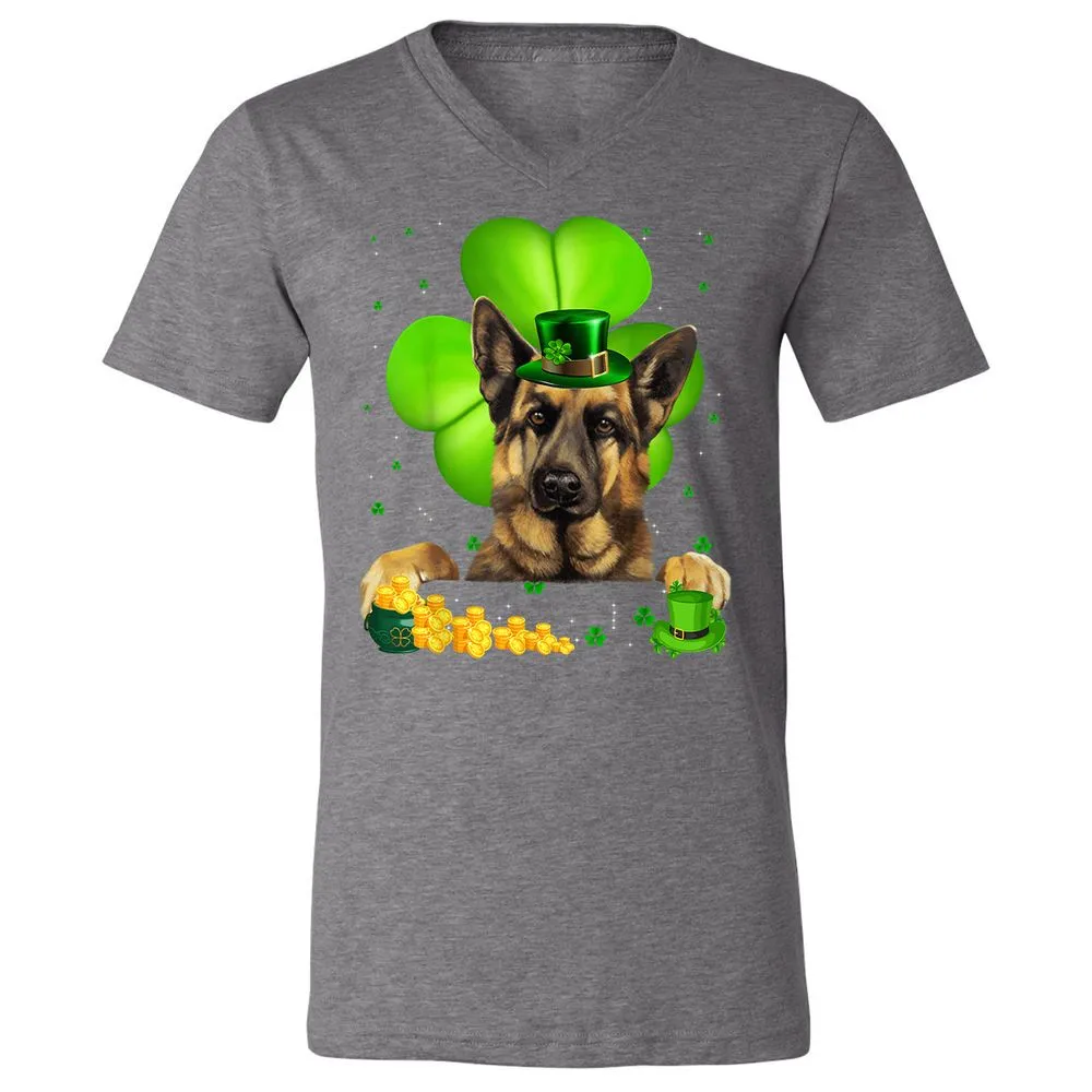 Unisex V-Neck T-Shirt - 3WDFCB4P - Deep Heather - 13