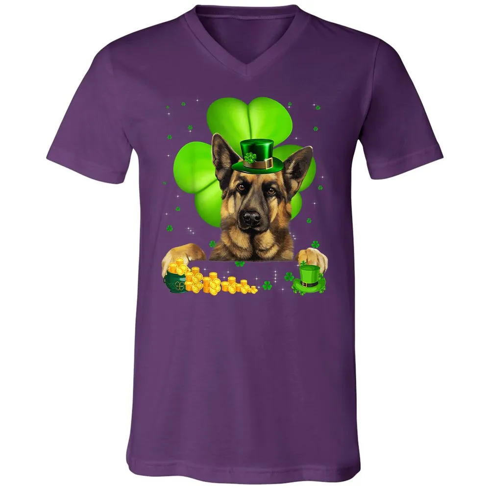 Unisex V-Neck T-Shirt - 3WDFCB4P - Team Purple - 9
