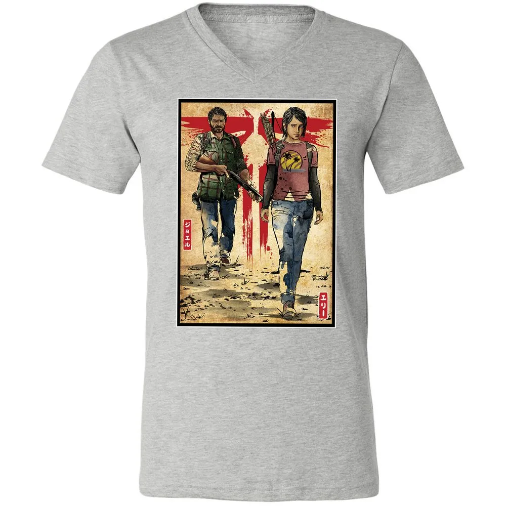 Unisex V-Neck T-Shirt - 2T2MF5JG - Athletic Heather - 7
