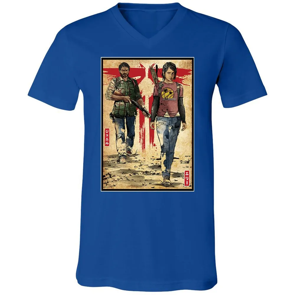 Unisex V-Neck T-Shirt - 2T2MF5JG - True Royal - 4