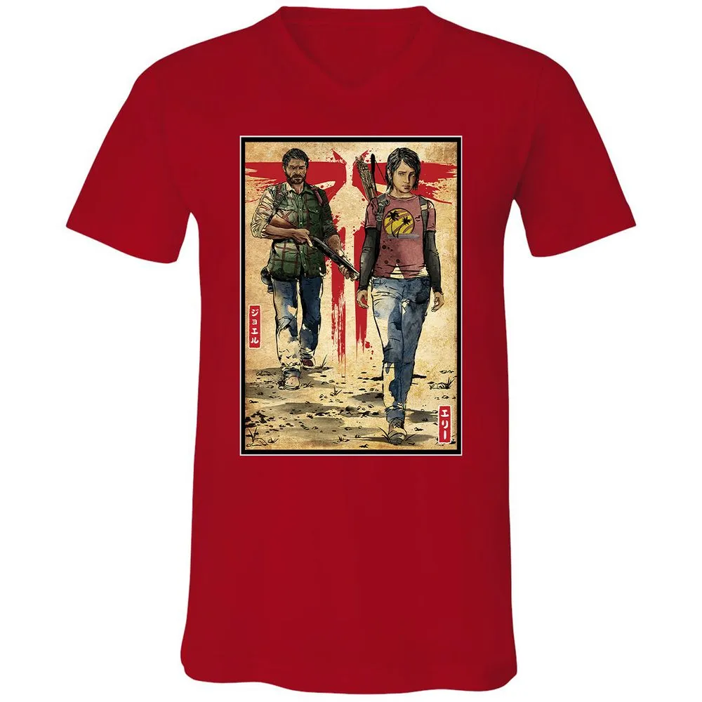 Unisex V-Neck T-Shirt - 2T2MF5JG - Red - 3