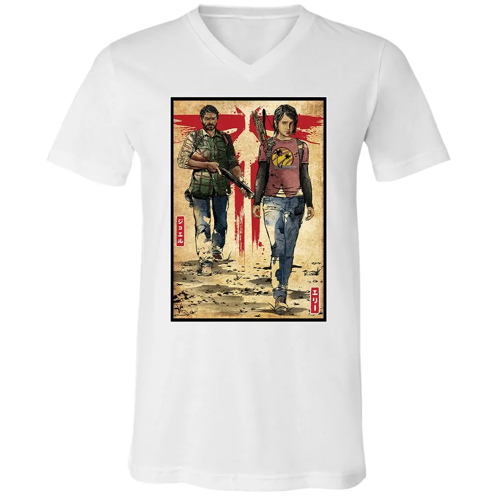 Unisex V-Neck T-Shirt - 2T2MF5JG - White - 5