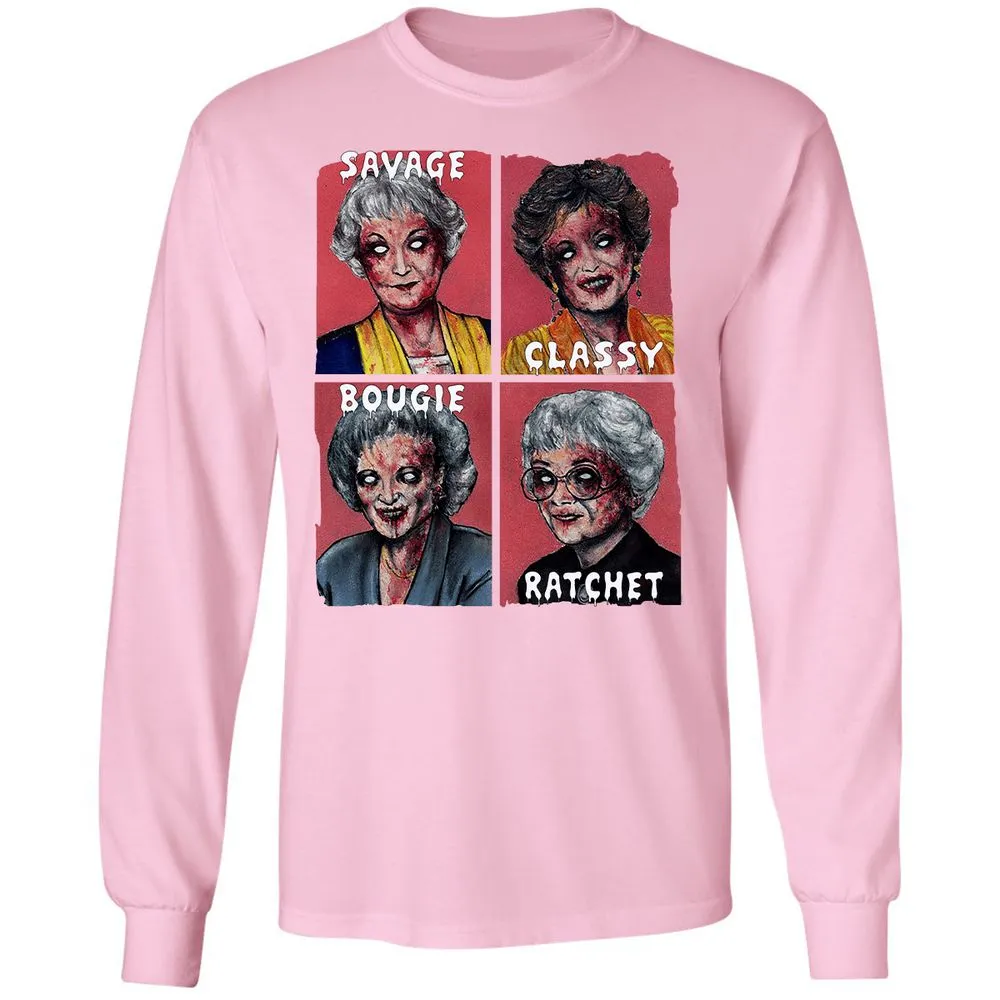 Long Sleeve T-Shirt - GCRFT8ZS - Light Pink - 3