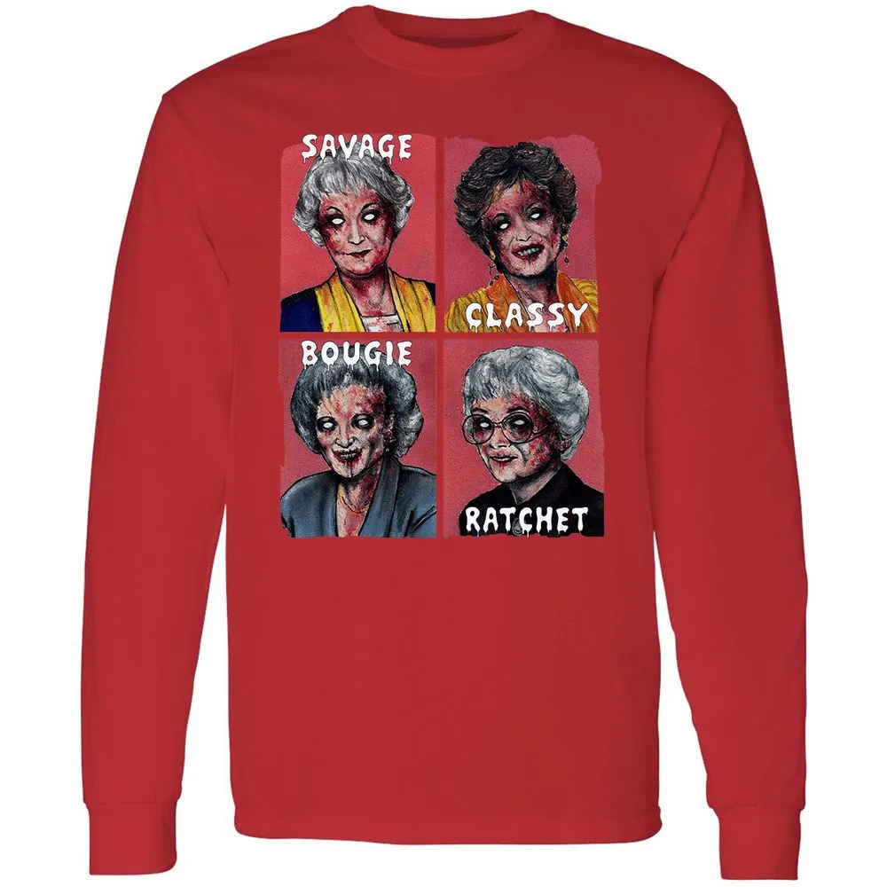 Long Sleeve T-Shirt - GCRFT8ZS - Red - 14