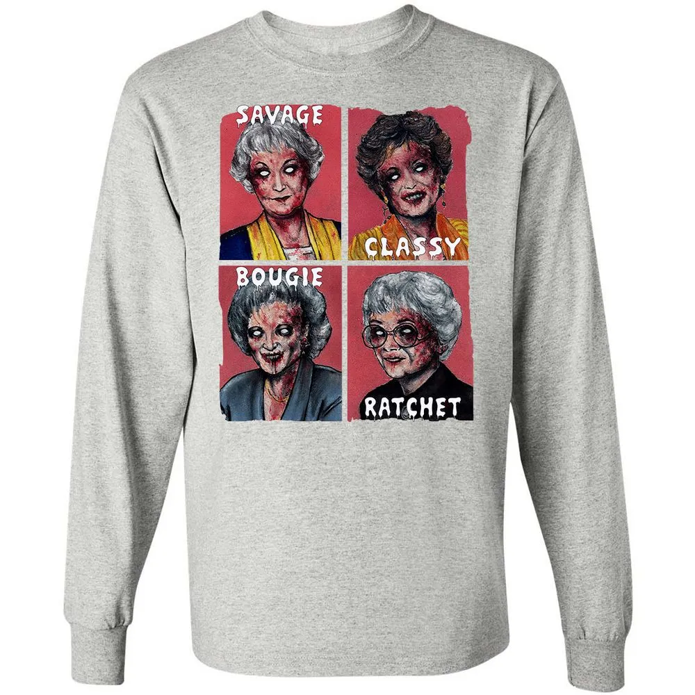 Long Sleeve T-Shirt - GCRFT8ZS - Ash - 7