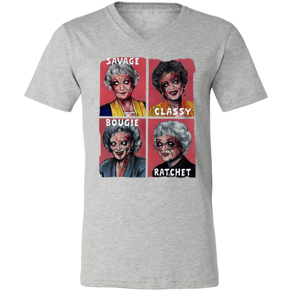 Unisex V-Neck T-Shirt - URHG9LDF - Athletic Heather - 7
