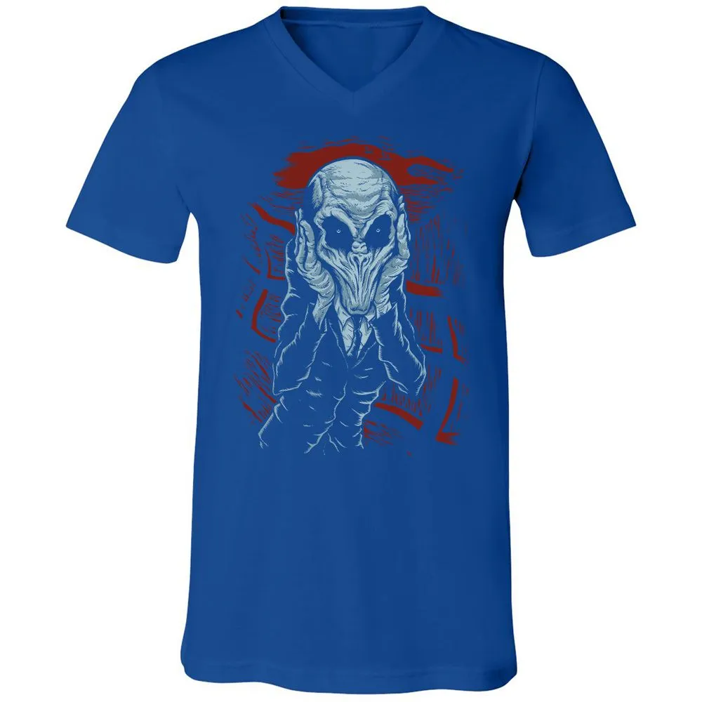 Unisex V-Neck T-Shirt - H54W6YJ9 - True Royal - 4