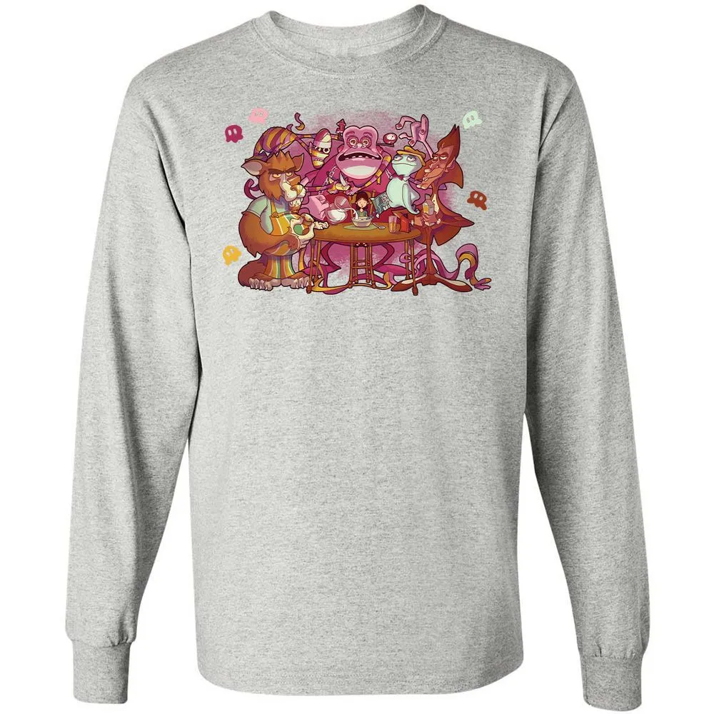 Long Sleeve T-Shirt - YX1ZZWXK - Ash - 7