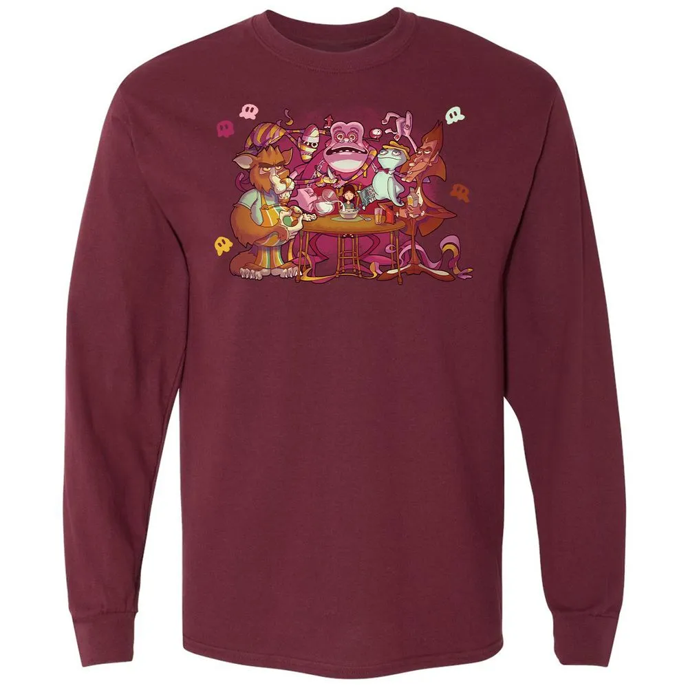 Long Sleeve T-Shirt - YX1ZZWXK - Maroon - 11