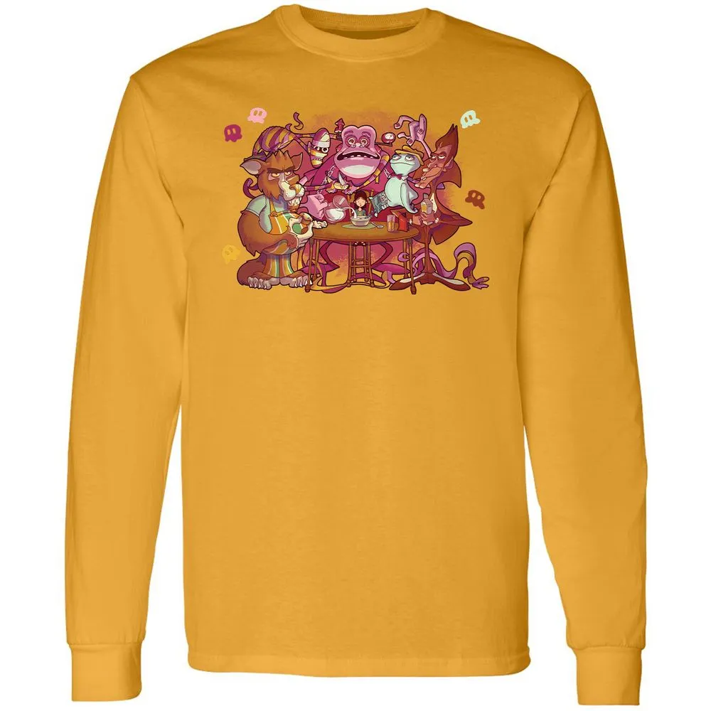 Long Sleeve T-Shirt - YX1ZZWXK - Gold - 9