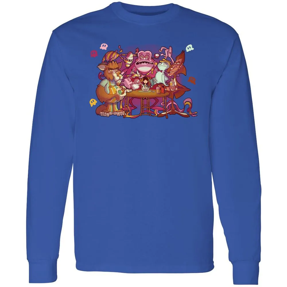 Long Sleeve T-Shirt - YX1ZZWXK - Royal - 8