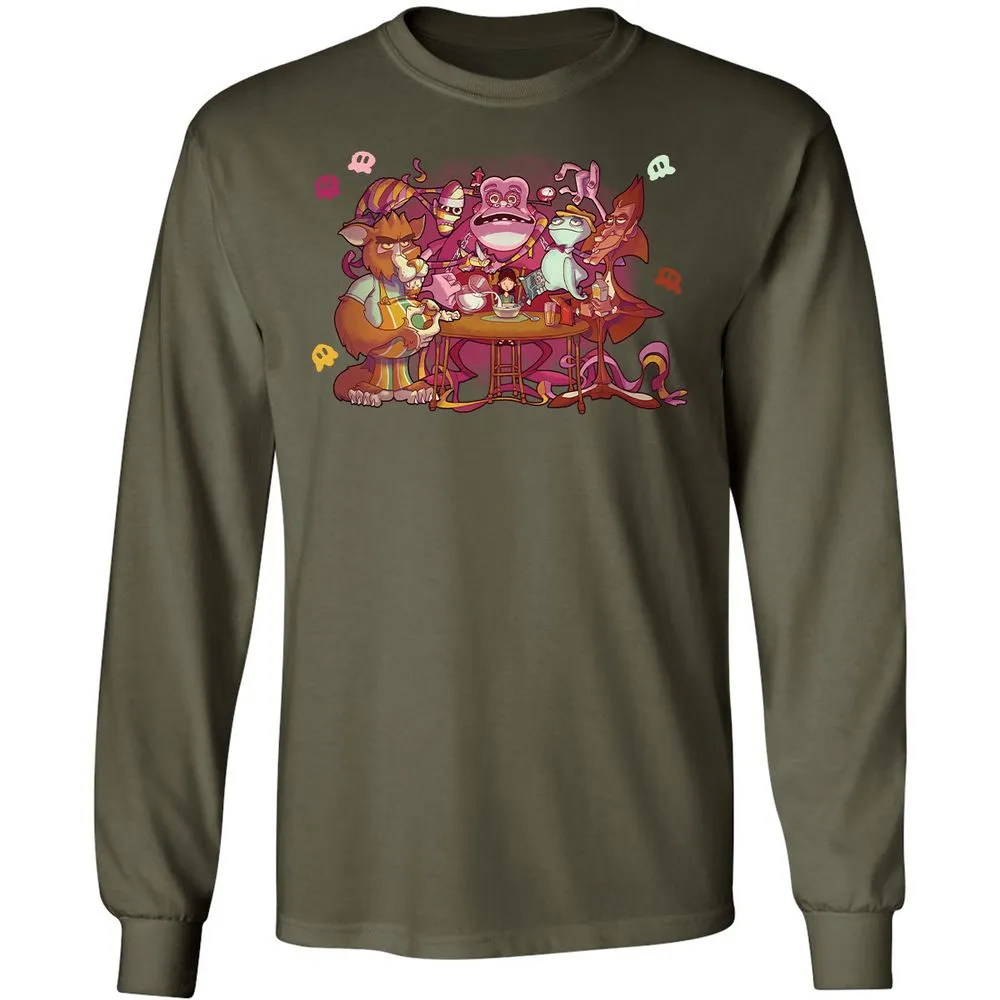 Long Sleeve T-Shirt - YX1ZZWXK - Military Green - 16