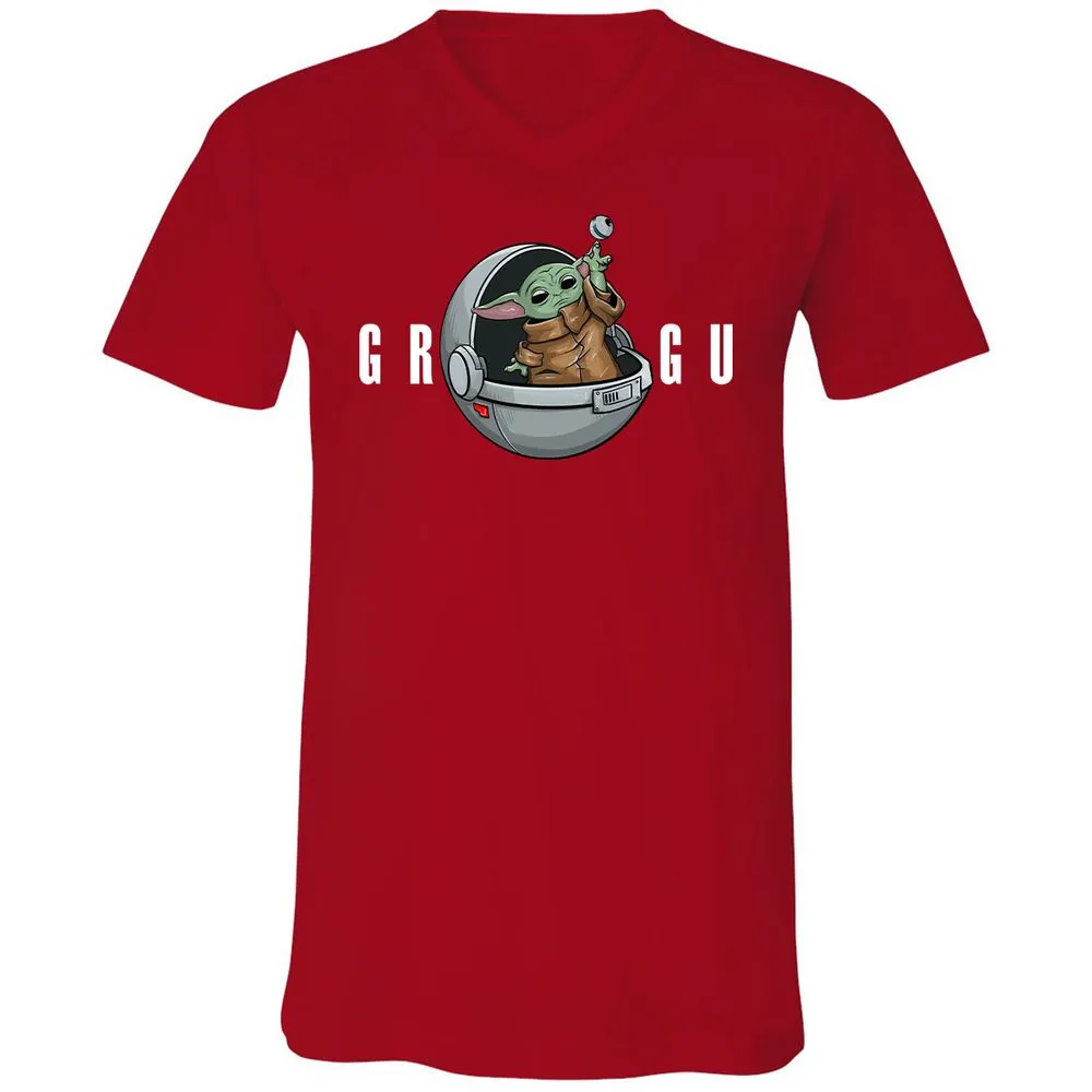 Unisex V-Neck T-Shirt - RQE1MJUL - Red - 3