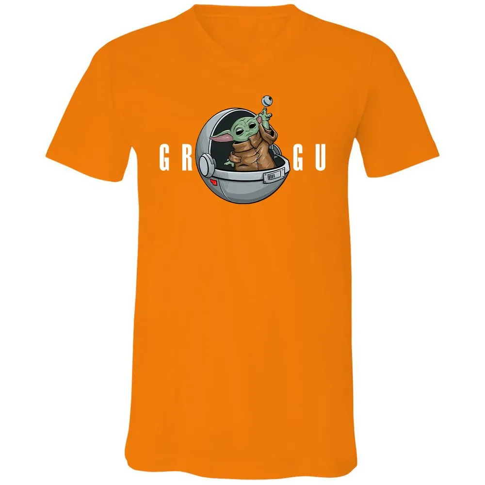 Unisex V-Neck T-Shirt - RQE1MJUL - Orange - 11