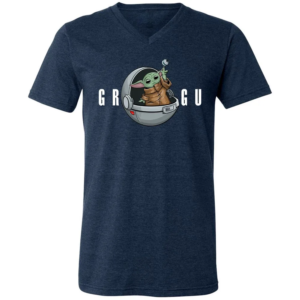 Unisex V-Neck T-Shirt - RQE1MJUL - Heather Navy - 15
