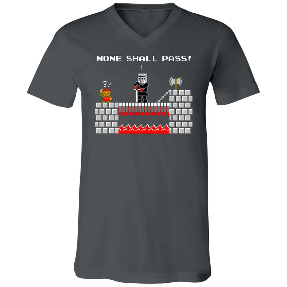 Unisex V-Neck T-Shirt - QQPRUQWP - Asphalt - 12