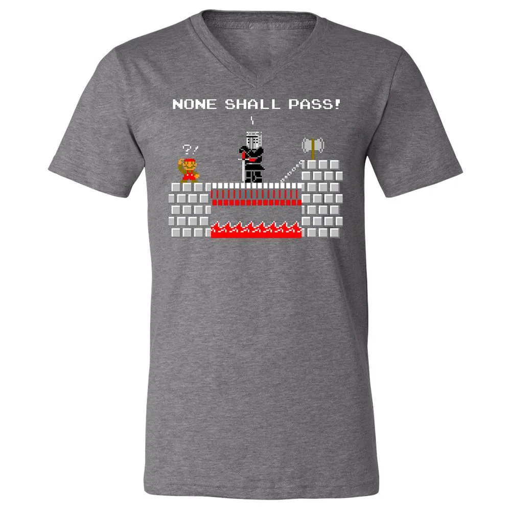 Unisex V-Neck T-Shirt - QQPRUQWP - Deep Heather - 13