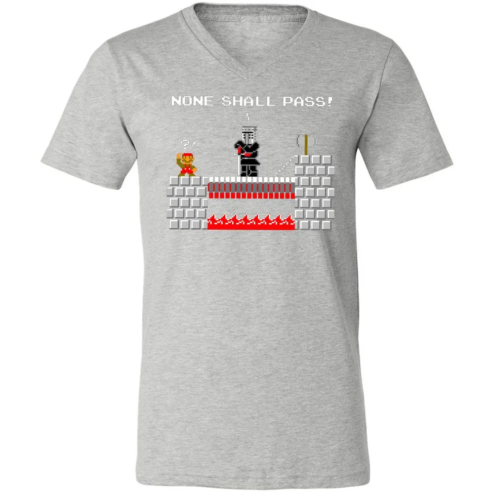 Unisex V-Neck T-Shirt - QQPRUQWP - Athletic Heather - 7