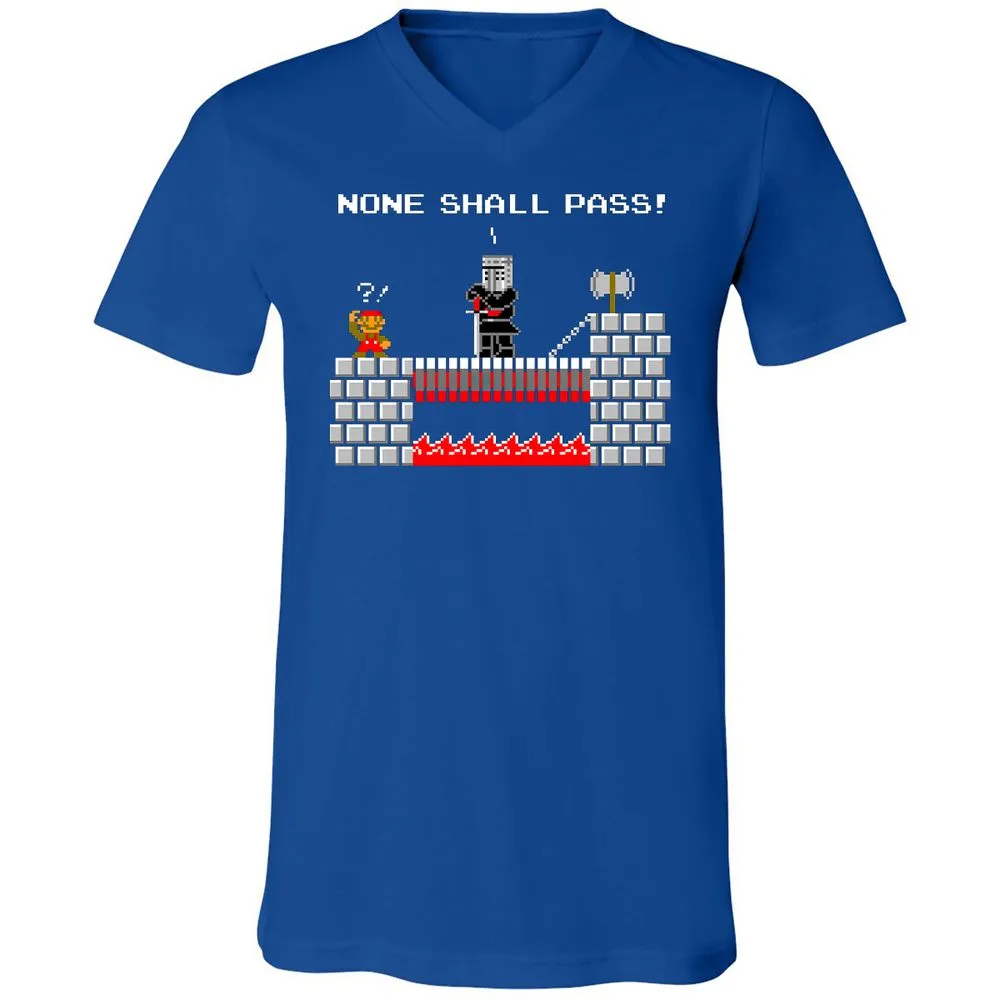 Unisex V-Neck T-Shirt - QQPRUQWP - True Royal - 4