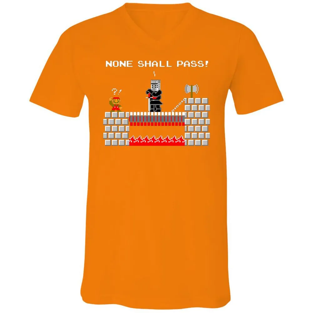 Unisex V-Neck T-Shirt - QQPRUQWP - Orange - 11