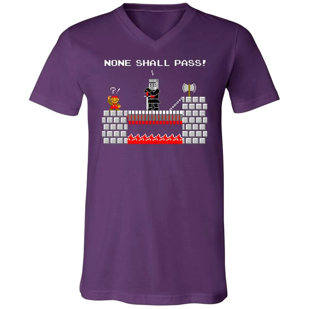 Unisex V-Neck T-Shirt - QQPRUQWP - Team Purple - 9