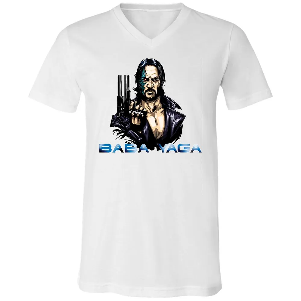 Unisex V-Neck T-Shirt - F3FKQY1T - White - 5