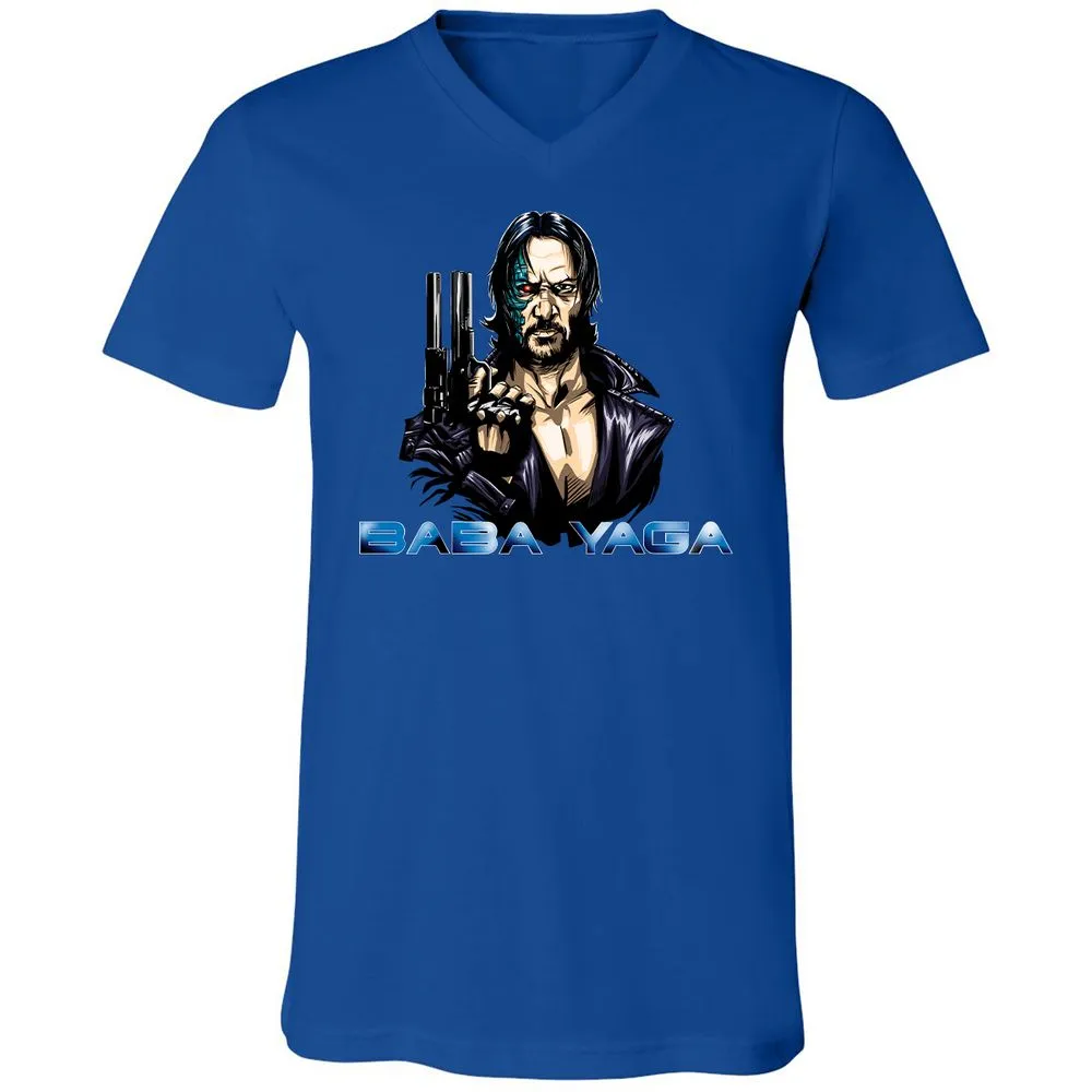 Unisex V-Neck T-Shirt - F3FKQY1T - True Royal - 4