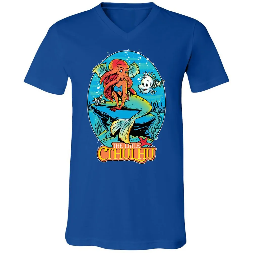 Unisex V-Neck T-Shirt - CA5GKM2L - True Royal - 4