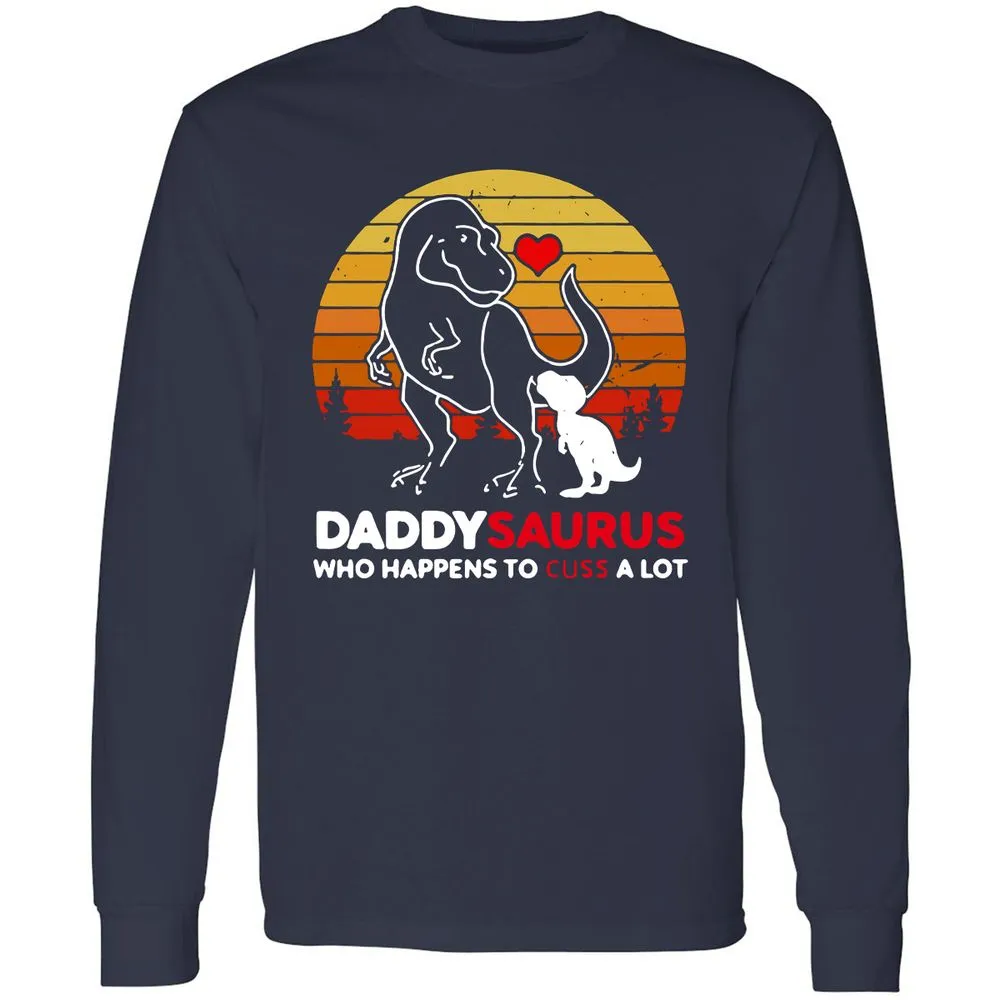 Long Sleeve T-Shirt - 9E4RKSBX - Navy - 2