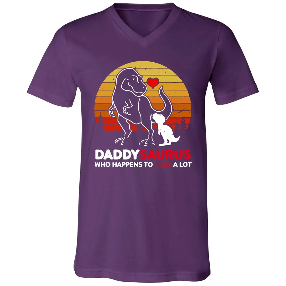 Unisex V-Neck T-Shirt - AUEUJG3Y - Team Purple - 9