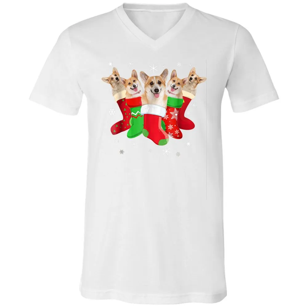 Unisex V-Neck T-Shirt - 5EV9MLPT - White - 5