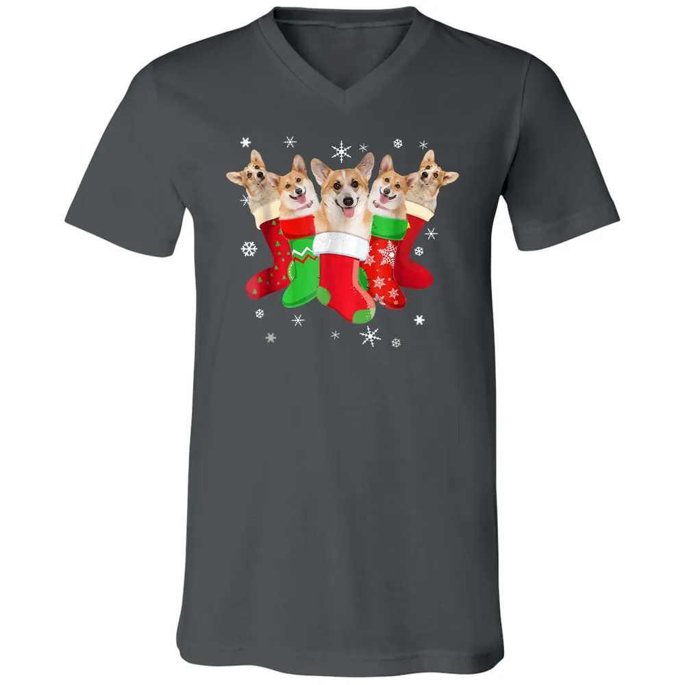 Unisex V-Neck T-Shirt - 5EV9MLPT - Asphalt - 12