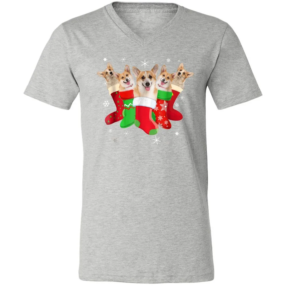 Unisex V-Neck T-Shirt - 5EV9MLPT - Athletic Heather - 7
