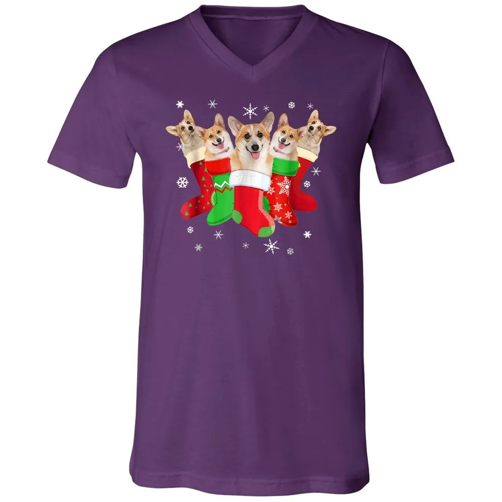 Unisex V-Neck T-Shirt - 5EV9MLPT - Team Purple - 9