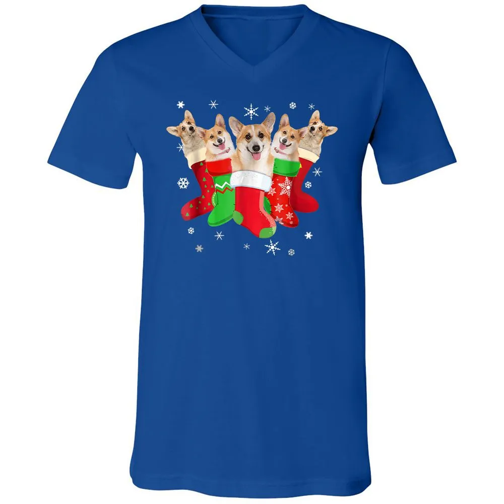 Unisex V-Neck T-Shirt - 5EV9MLPT - True Royal - 4