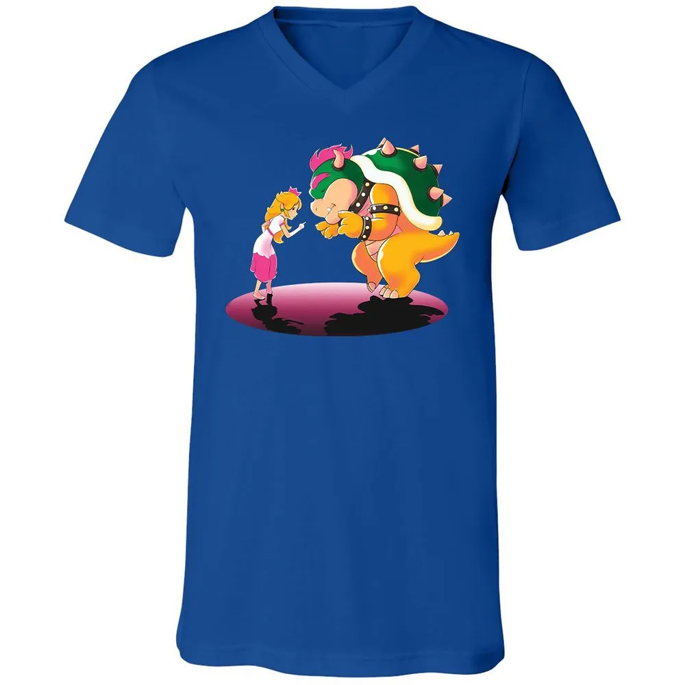 Unisex V-Neck T-Shirt - LNJTFT3E - True Royal - 4