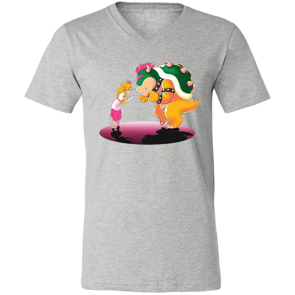 Unisex V-Neck T-Shirt - LNJTFT3E - Athletic Heather - 7