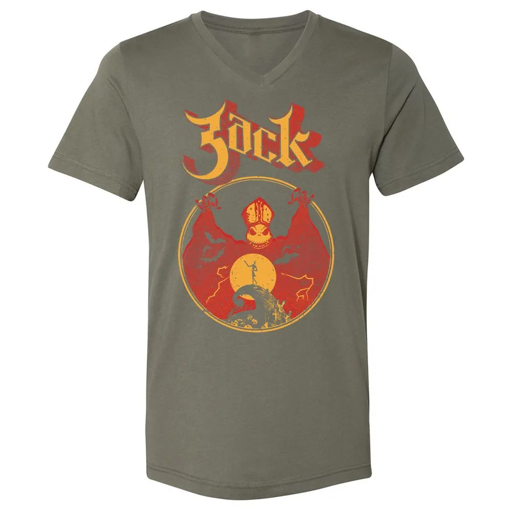 Unisex V-Neck T-Shirt - HVKTDFCN - Military Green - 10
