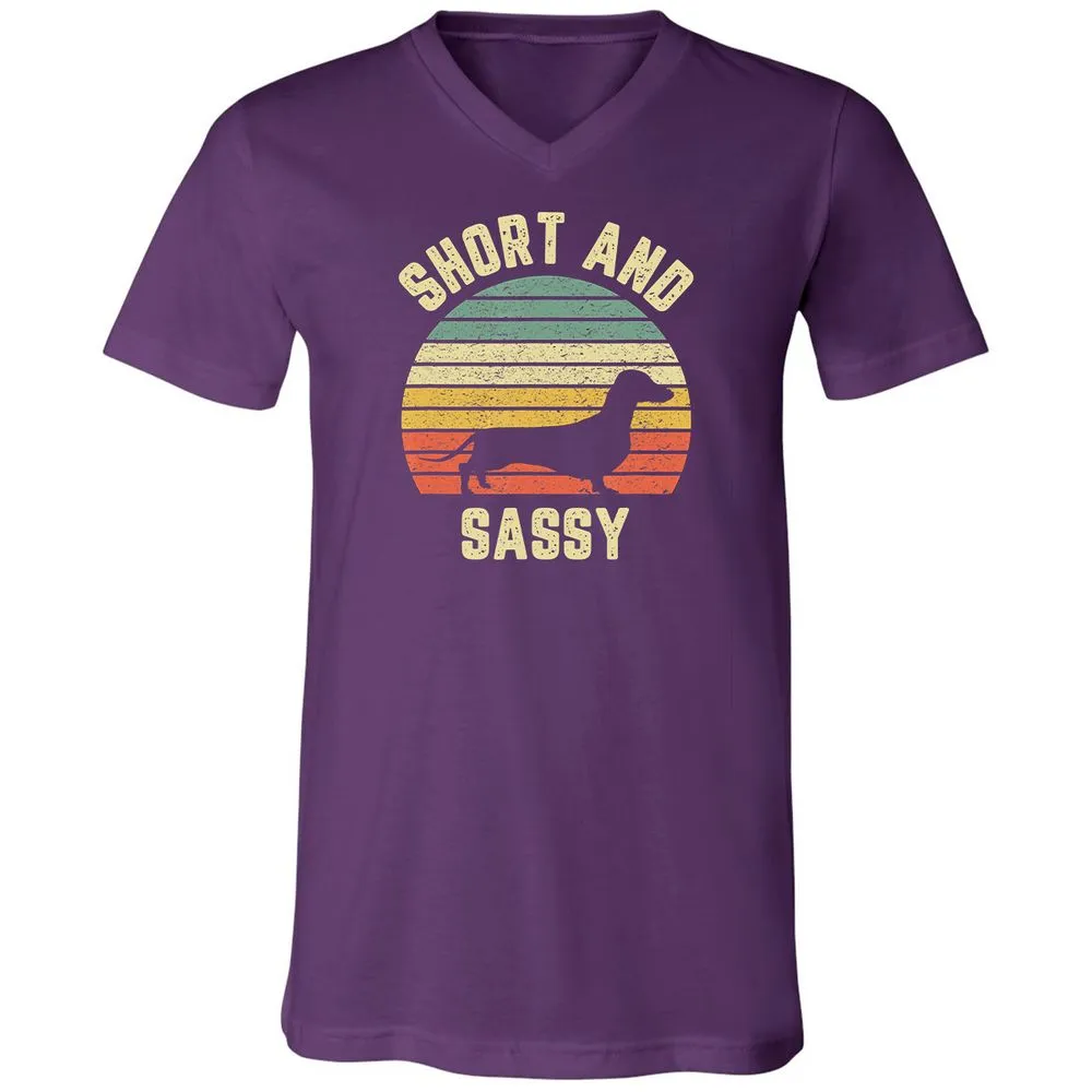 Unisex V-Neck T-Shirt - XU1HRA42 - Team Purple - 9