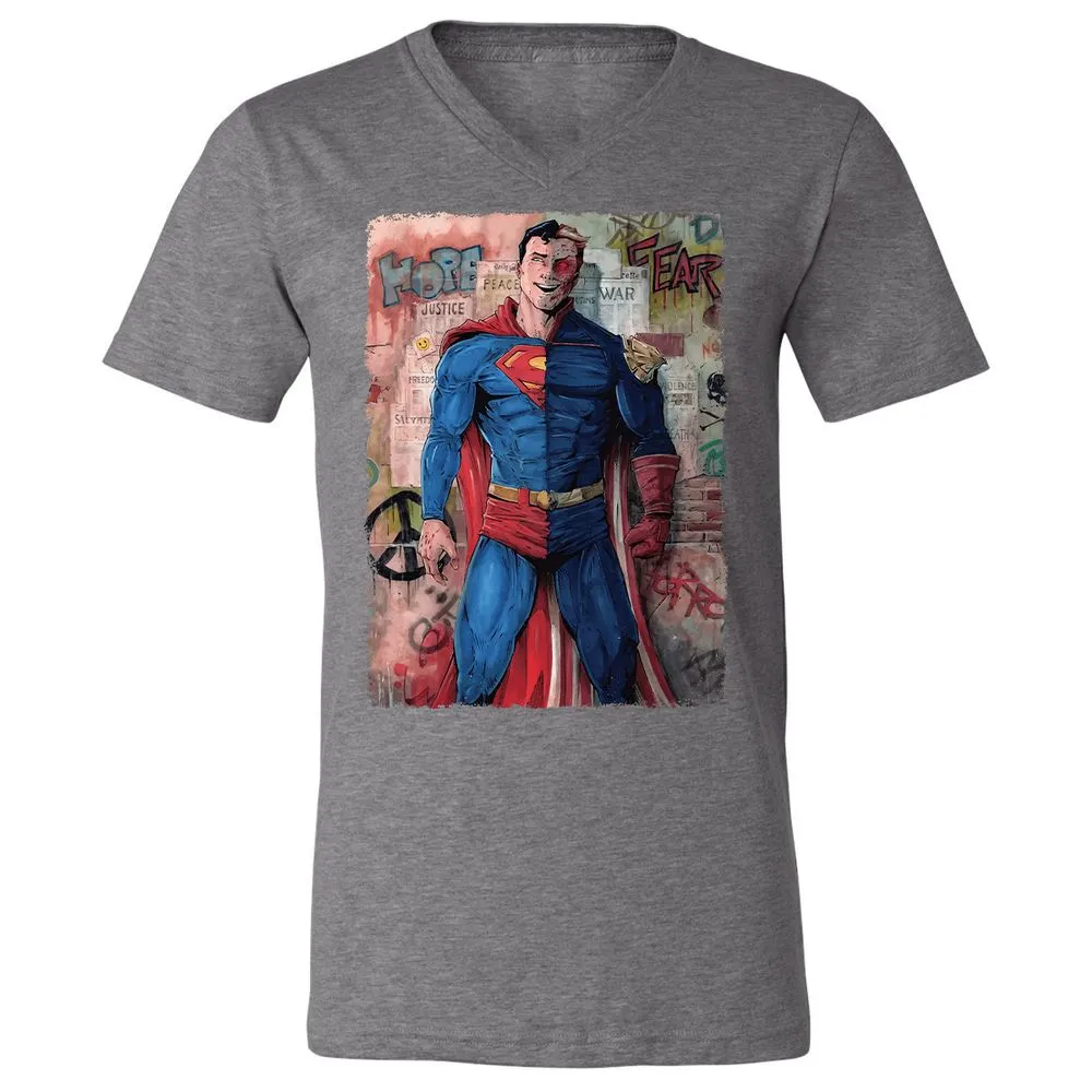 Unisex V-Neck T-Shirt - PNHNVH5B - Deep Heather - 13