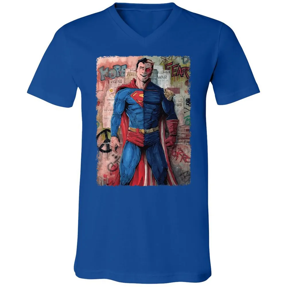 Unisex V-Neck T-Shirt - PNHNVH5B - True Royal - 4