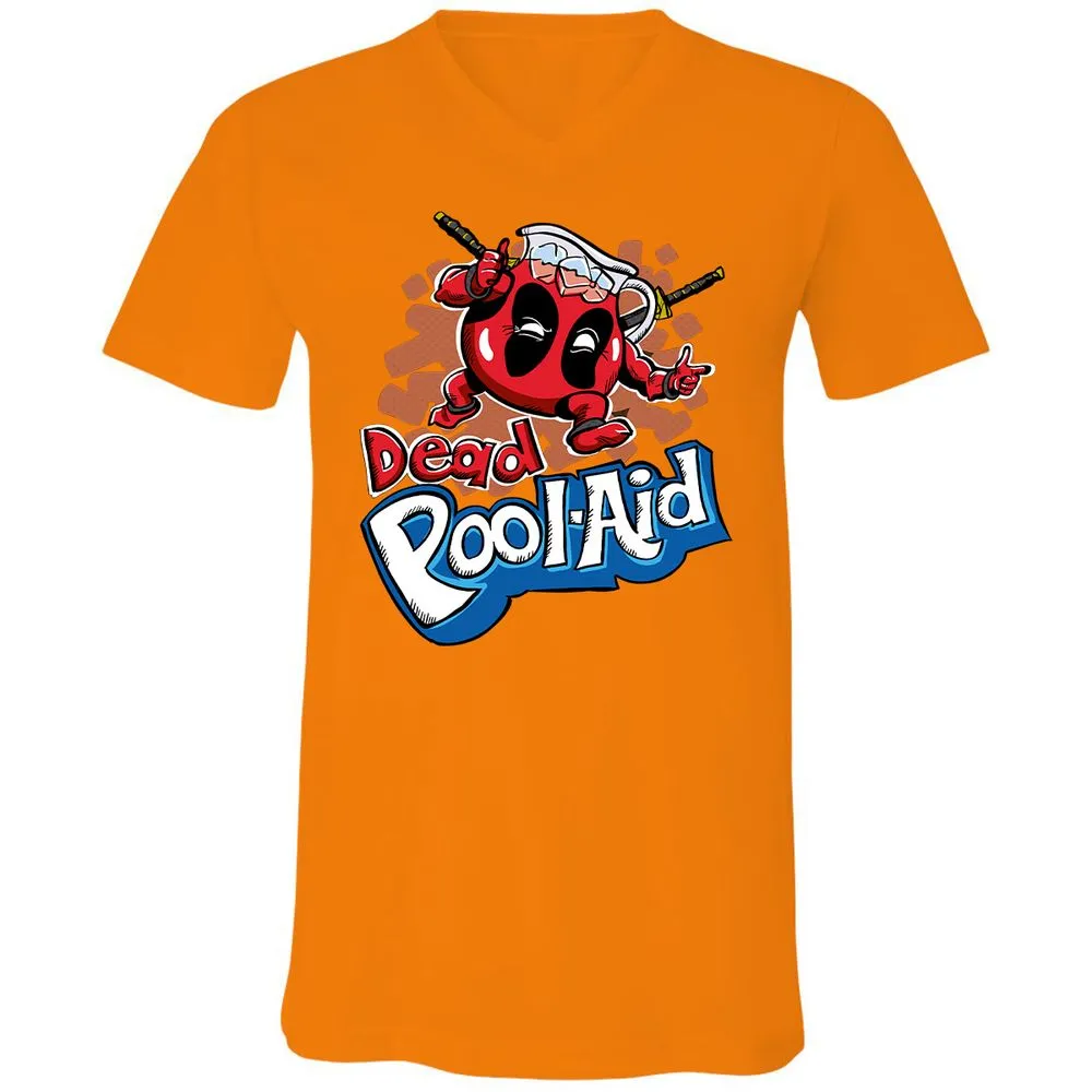 Unisex V-Neck T-Shirt - YM5EZ9YZ - Orange - 11