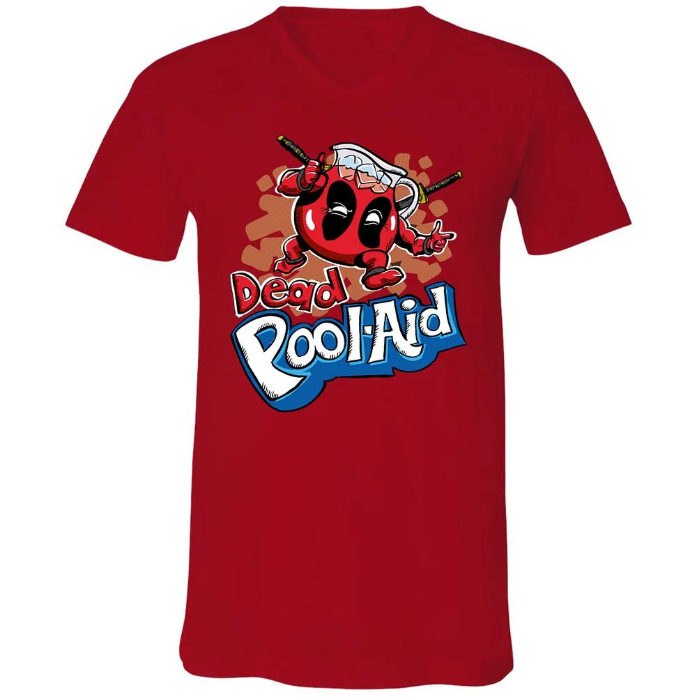 Unisex V-Neck T-Shirt - YM5EZ9YZ - Red - 3