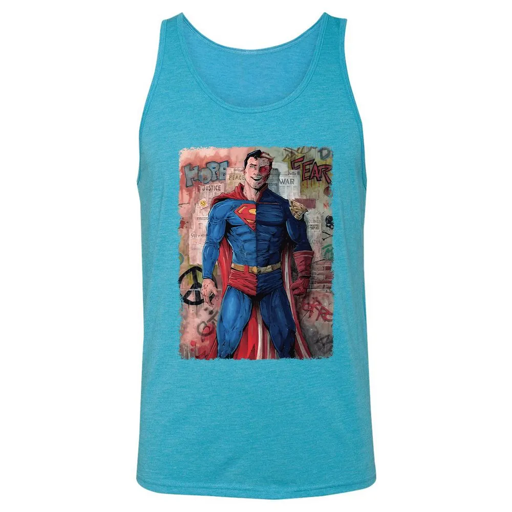 Unisex Jersey Tank - 1RXCWCQL - Aqua Triblend - 3