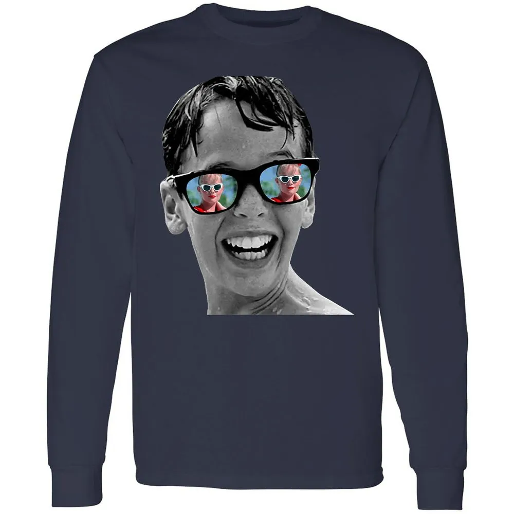 Long Sleeve T-Shirt - 614VW941 - Navy - 2
