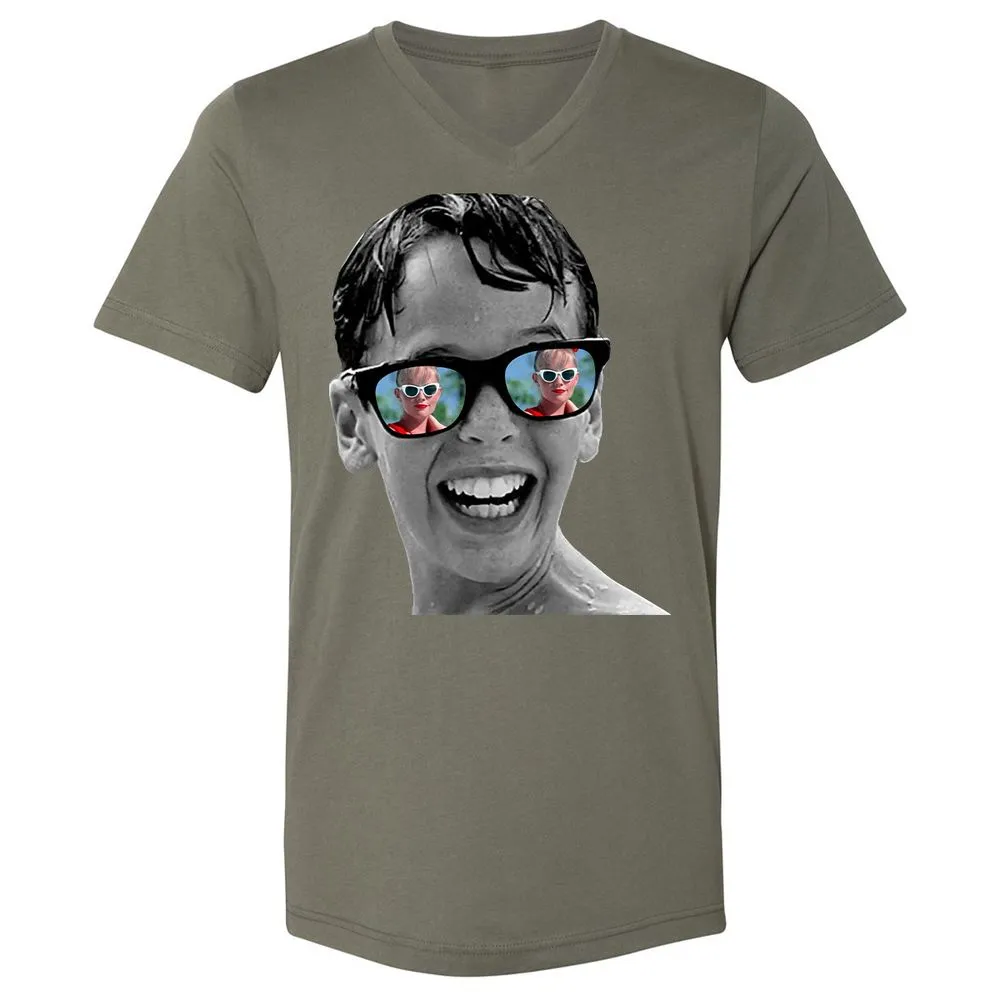 Unisex V-Neck T-Shirt - DGPL9E3P - Military Green - 10